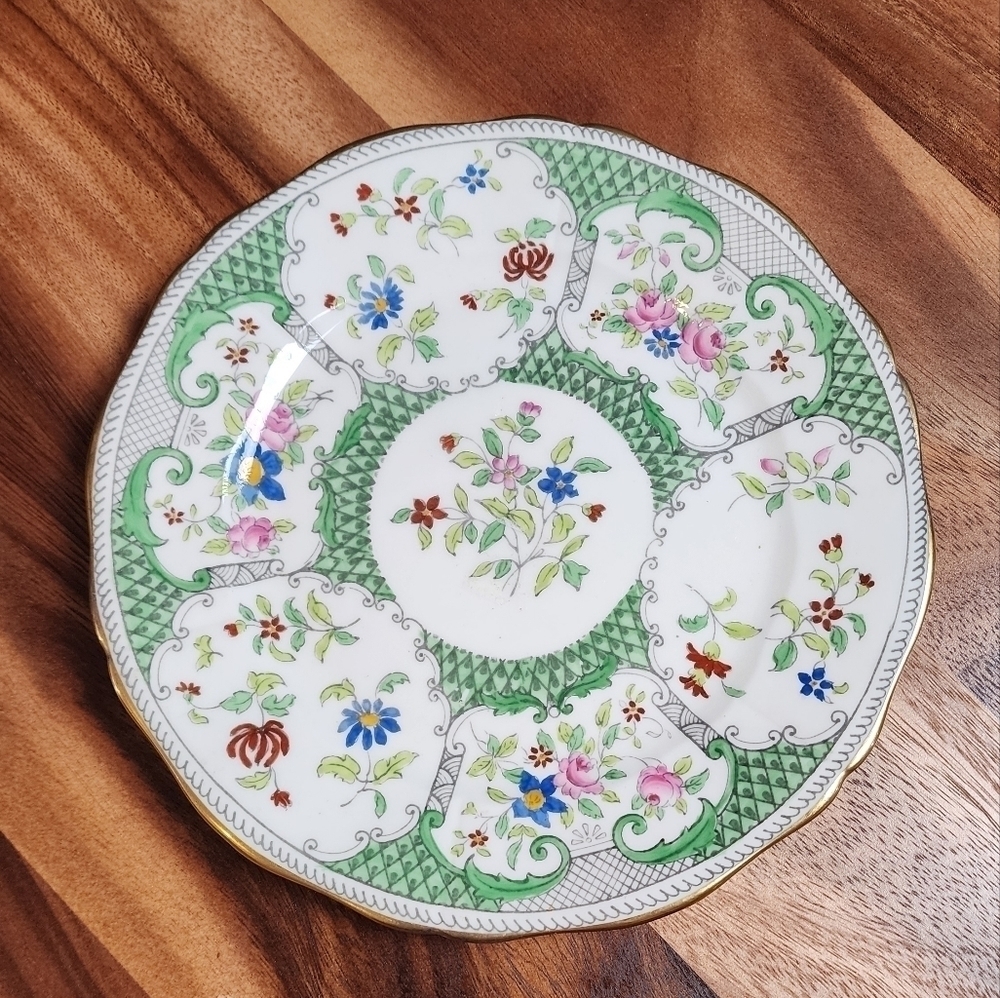 Adderley Lowesoft Light Green Bone China.